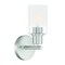 Designers Fountain Cedar Lane 5in 1-Light Brushed Nickel Modern Indoor Wall Sconce with Two-Tone Glass Shade D236M-1B-BN - alternate 1